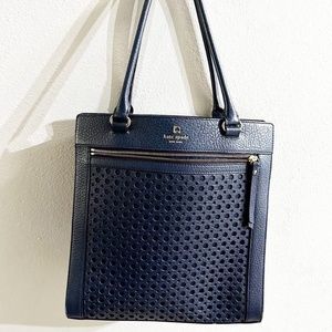 Kate Spade Lynn Perri Lane Bubbles Leather Tote